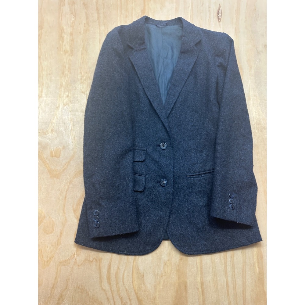 Sachel Designer Collection womens Blazer Charcoal Gray Two Button Sport Coat